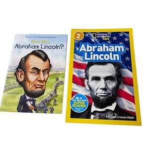 Who Was Abraham Lincoln Book by Janet Pascal & National Geographic Kids (2books)